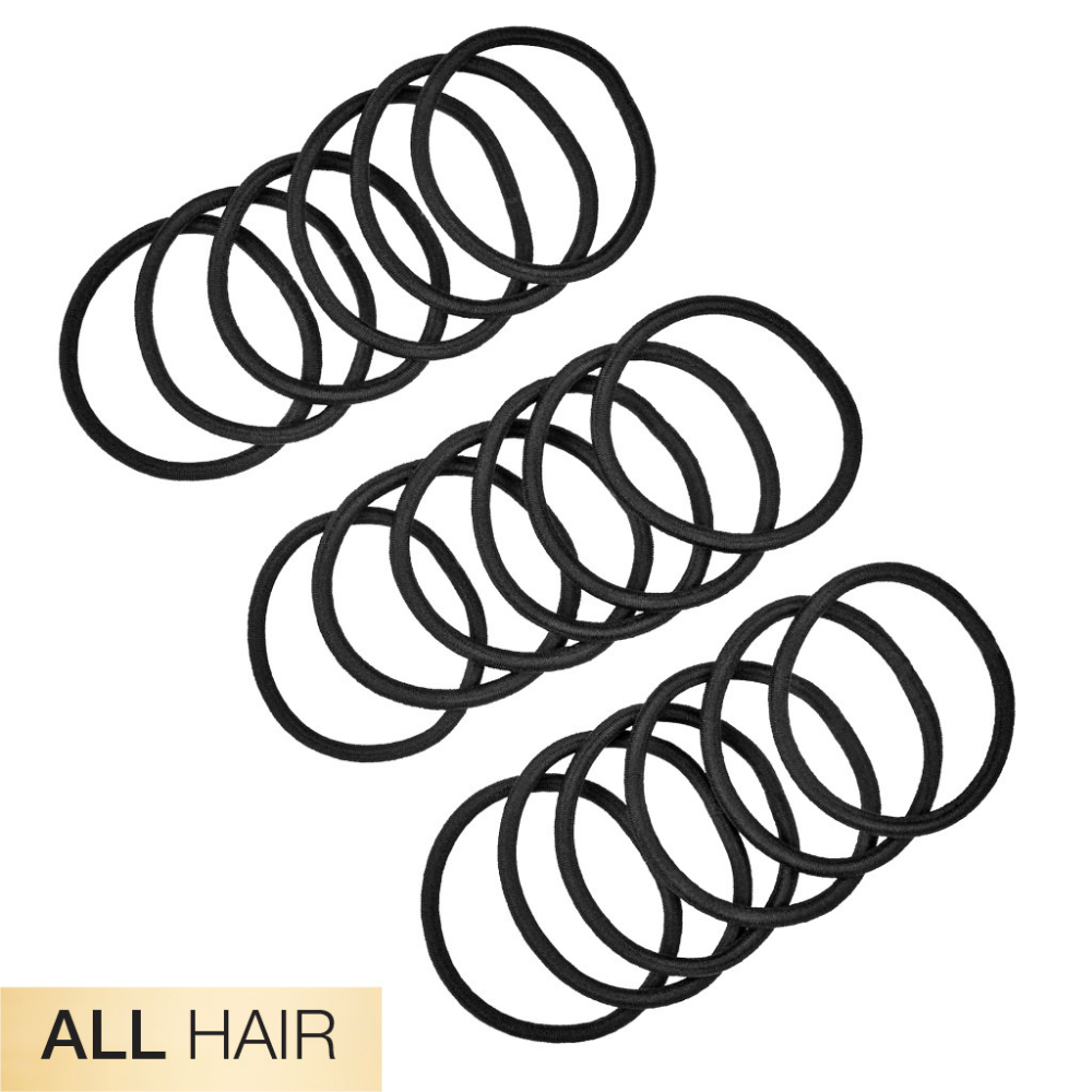 CO Scunci 2x stronger elastic 18pk all-hair negra