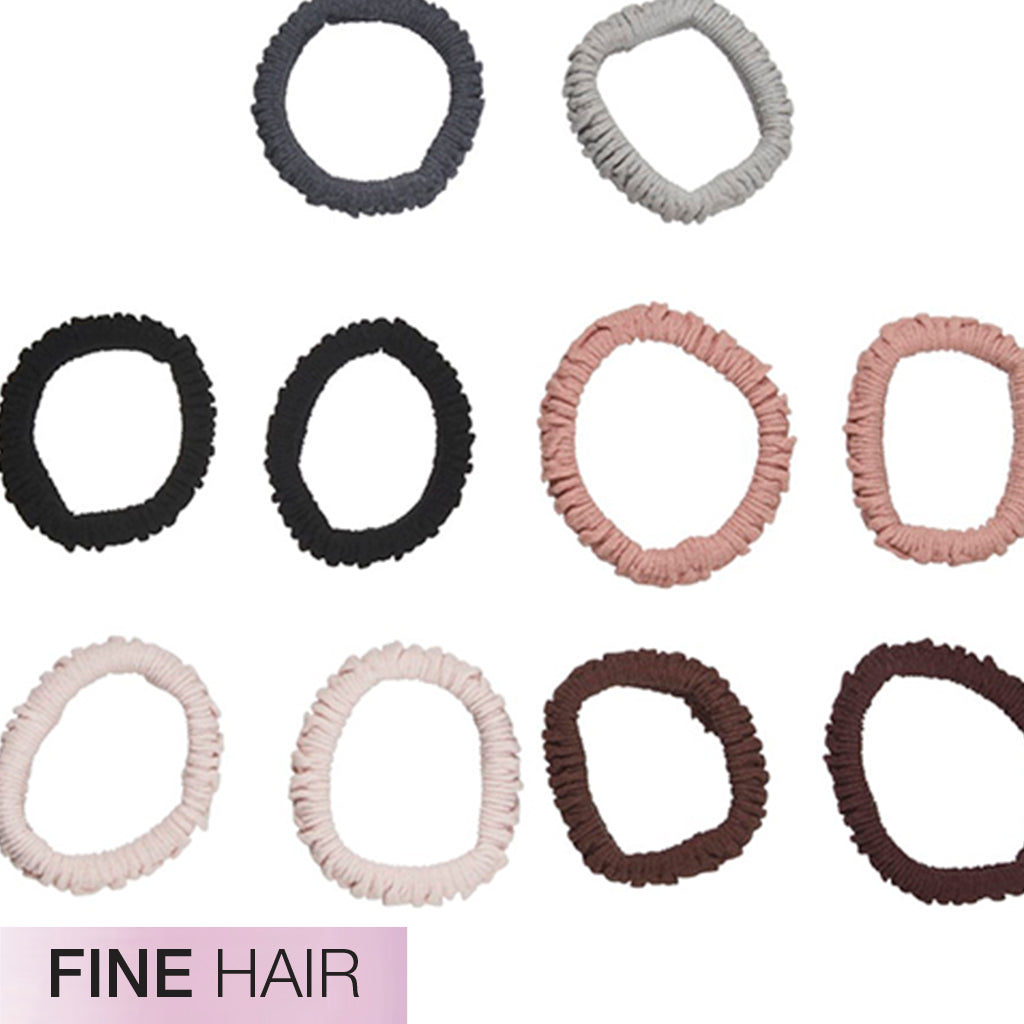 CO Scunci Unbreak 10pk liga fine hair marrón
