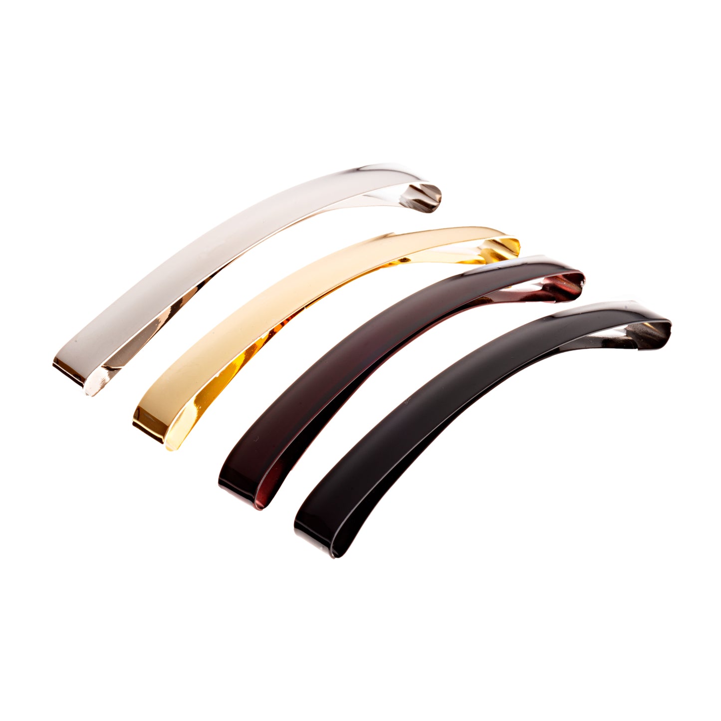 Acc Metal Domed Barrette x4