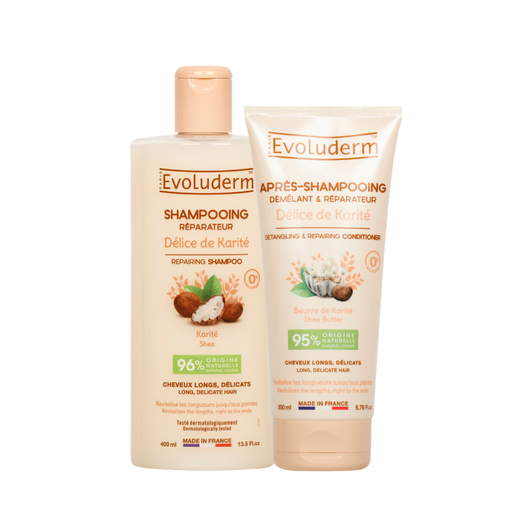 Pack cabello largo y delicado - Delice Karité (Sh+Cond)