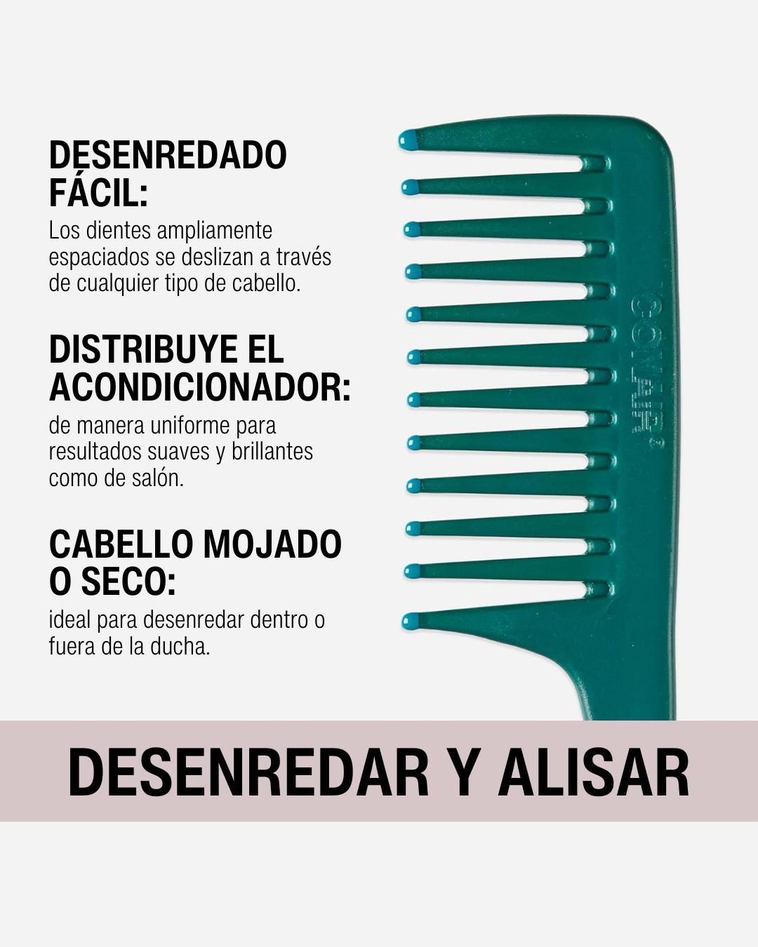 Peine Icy Pastel Shower Comb