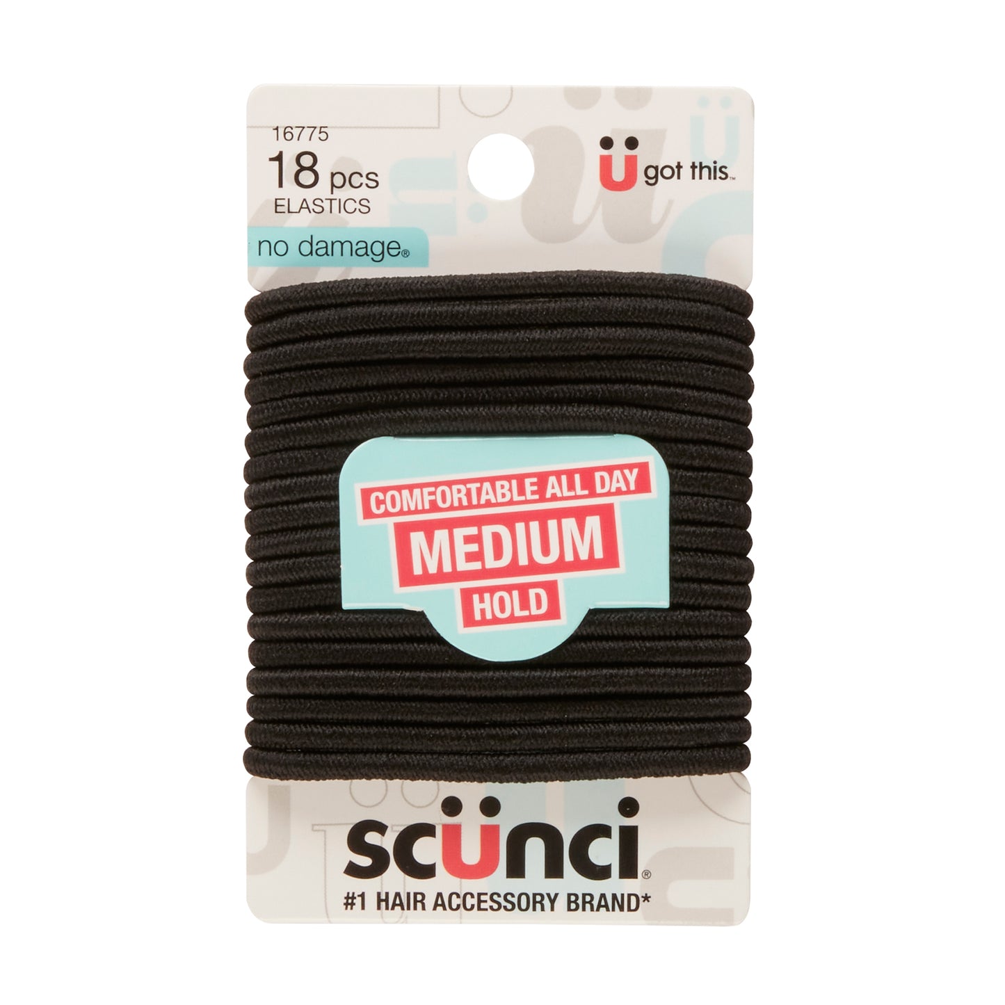 18pk L N/D elastics black