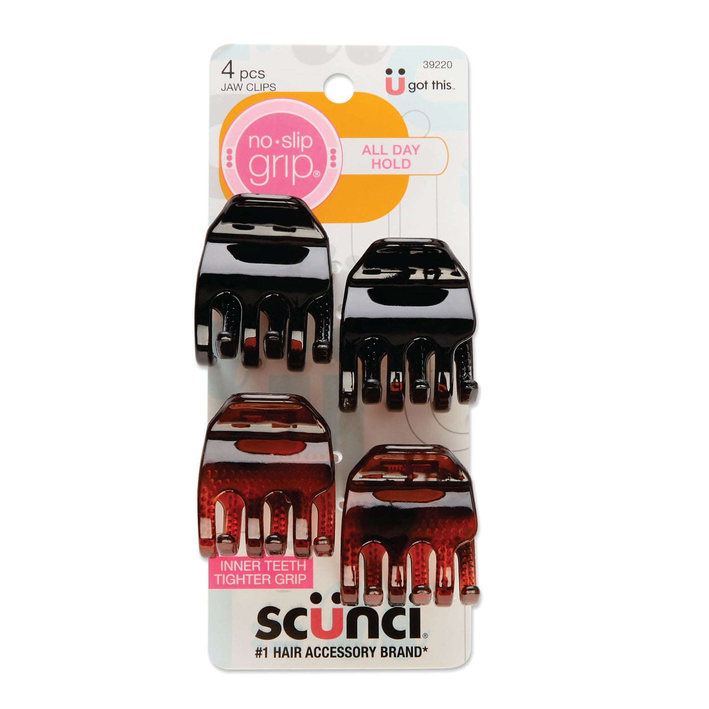 4pk N/S Chunky jaw clip