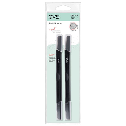 QVS Facial Razors 2PK 10-1669