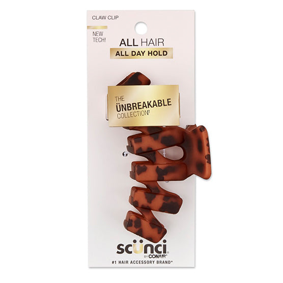 CO Scunci Unbreakable 1pk zigzag claw clip