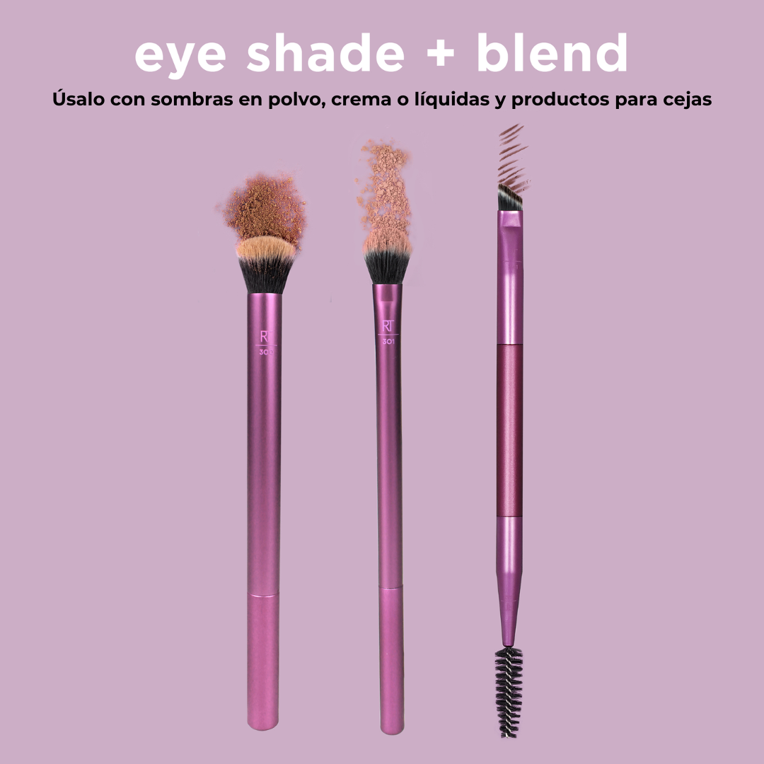 Set Brochas Ojos Real Techniques RT Set Ojos 3pk Eyeshade Blend