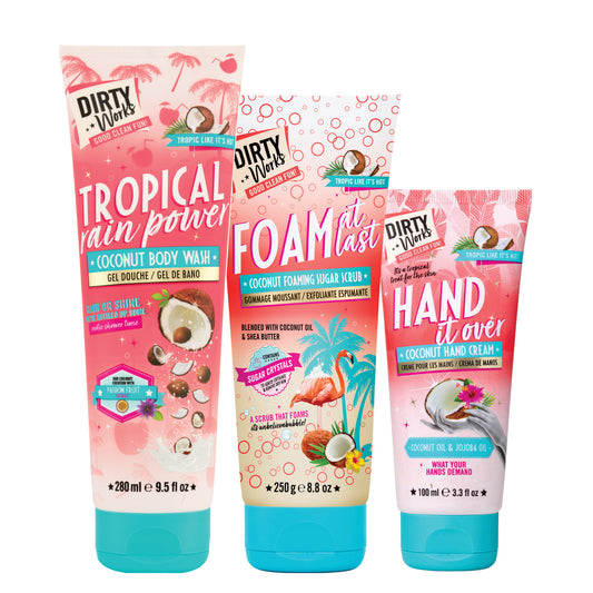 Pack Body Wash + Body Scrub + Hand Cream Tropic Dirty Works
