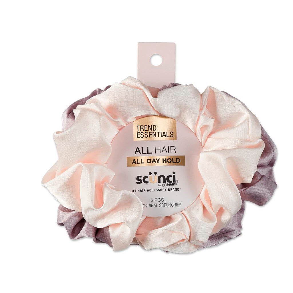 CO Scunci GRWM Satin Scrunchie Jumbo 2pk