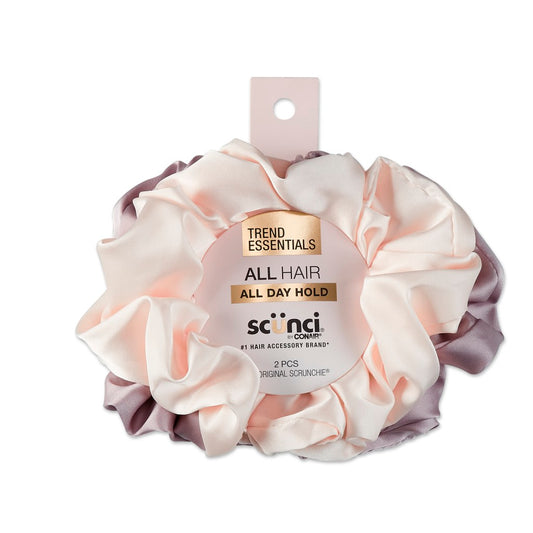 CO Scunci GRWM Satin Scrunchie Jumbo 2pk