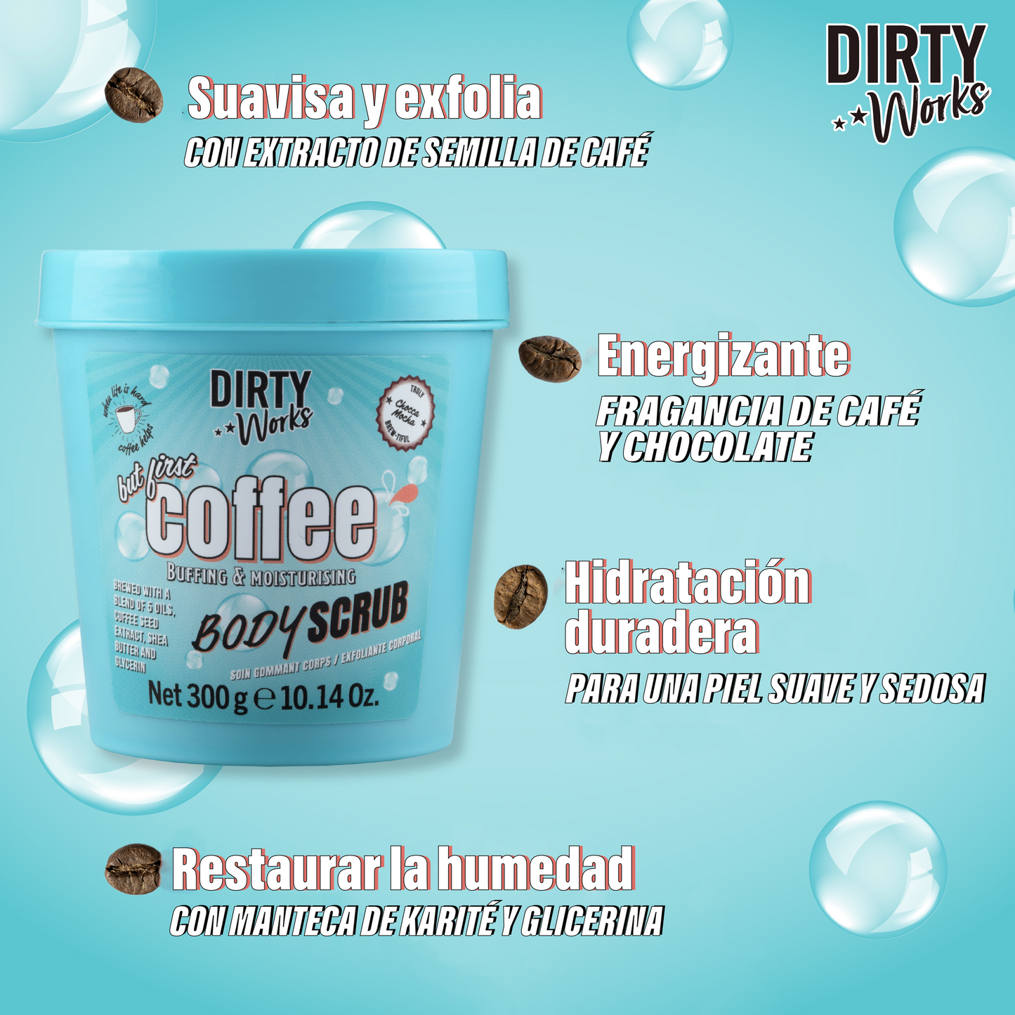 DW 5 Oils Coffee Body Scrub 300g