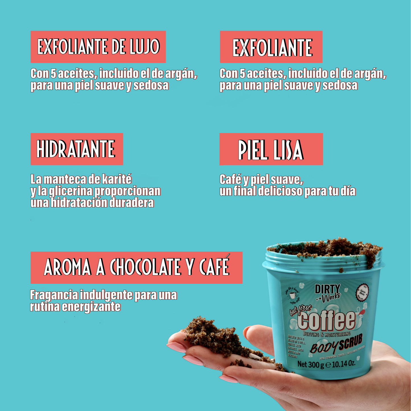 DW 5 Oils Coffee Body Scrub 300g