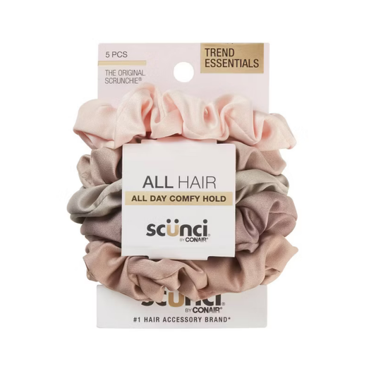 CO Scunci Satin Scrunchies 2.25x14 5pk