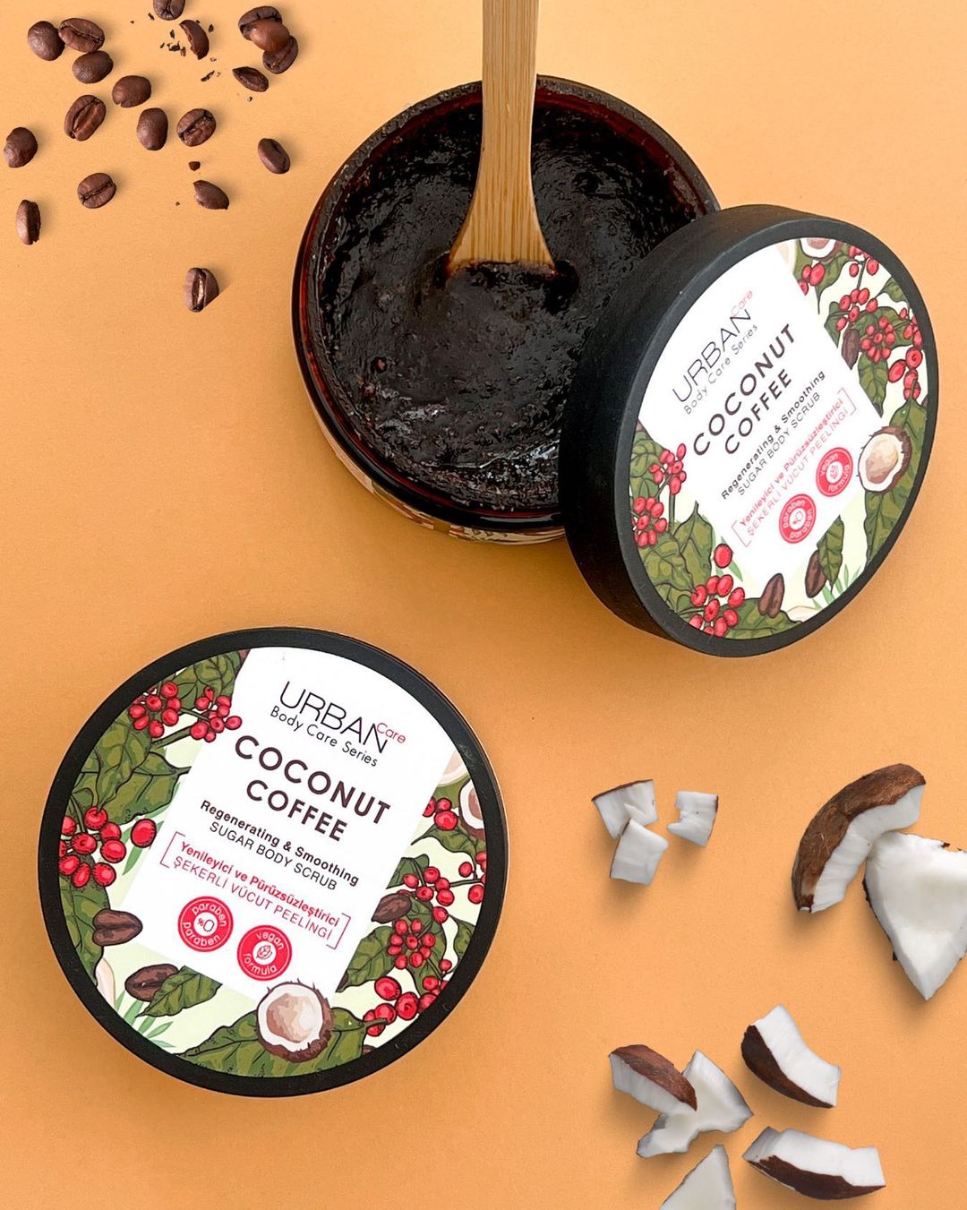 UC Body Scrub Sugar Coconut Coffee Regenerate & Smooth 280g