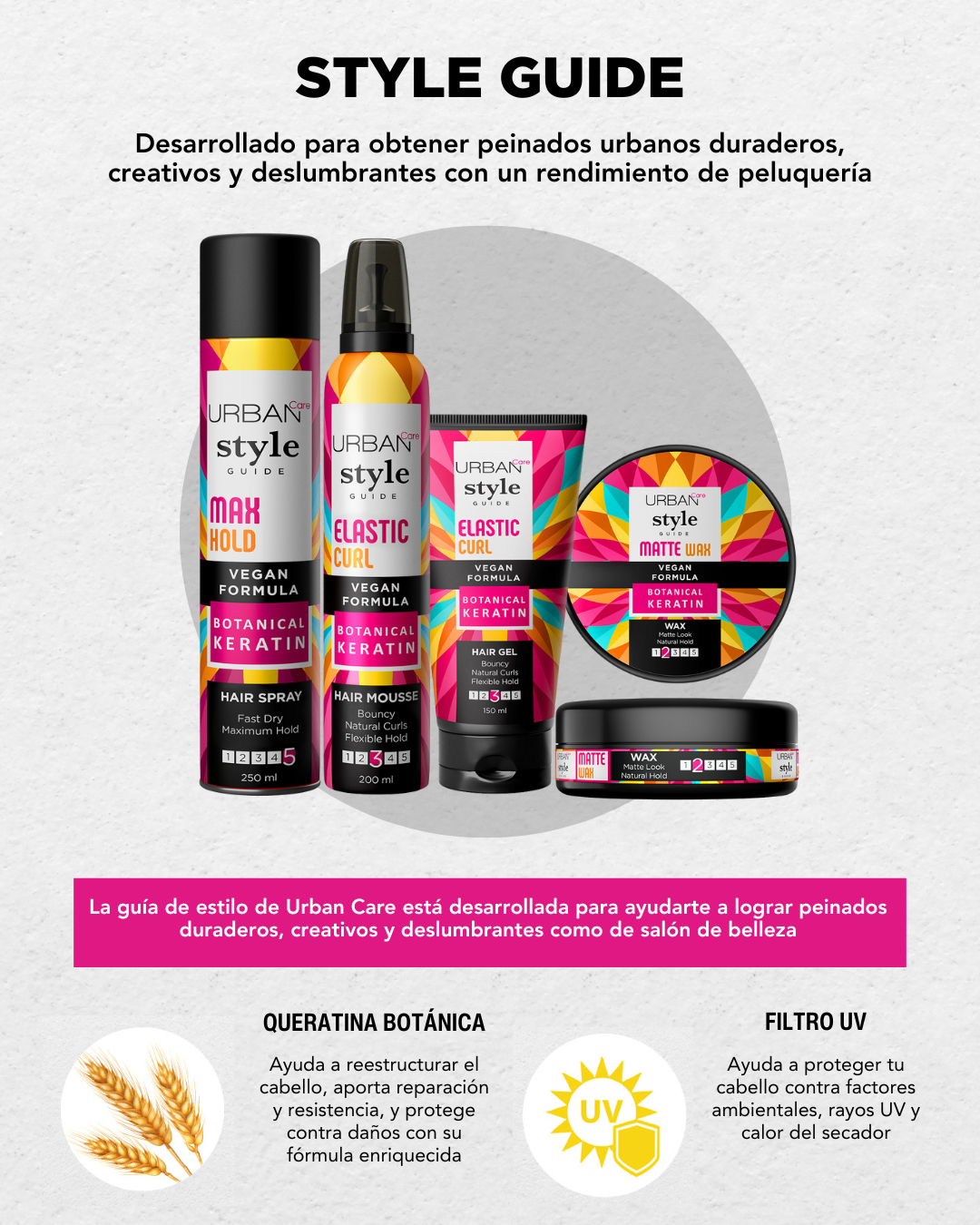 UC Style Guide Max Hold Hair Spray 250ml